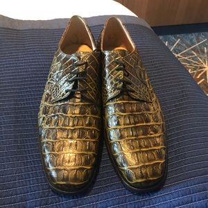 Authentic Caiman Alligator Shoes Size 11